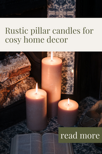Rustic Pillar Candles for a Cosy Home